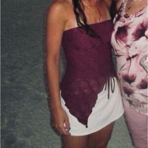 Urban outfitters asymmetrical tube top